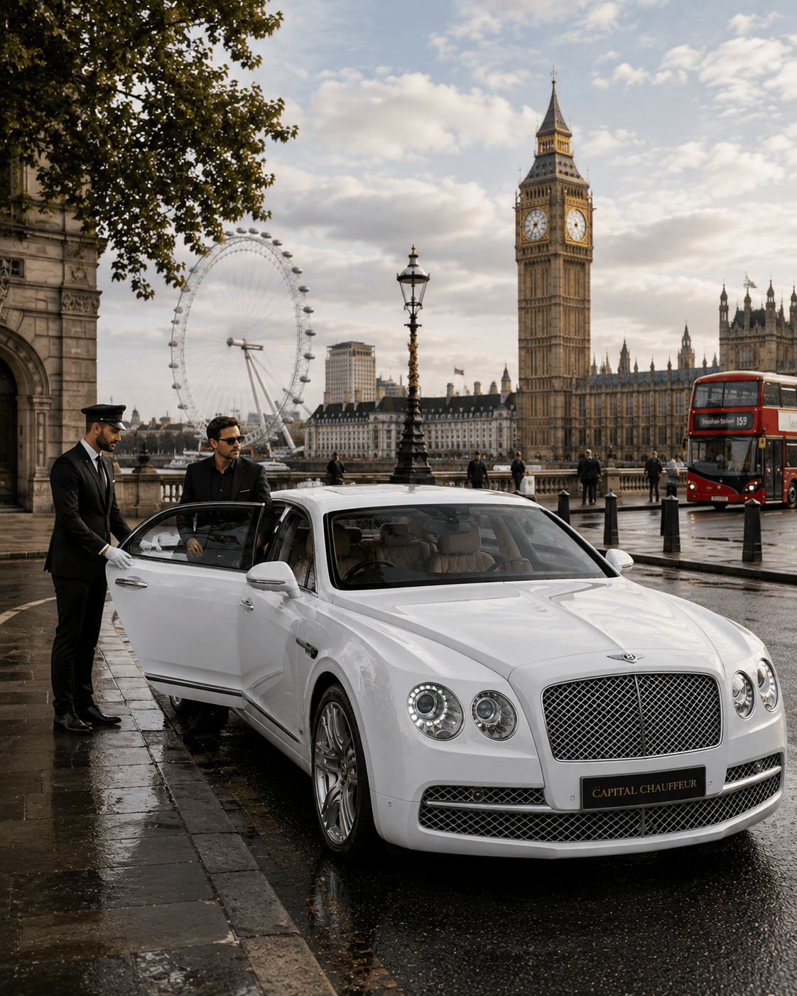 Bentley chauffeur service in London